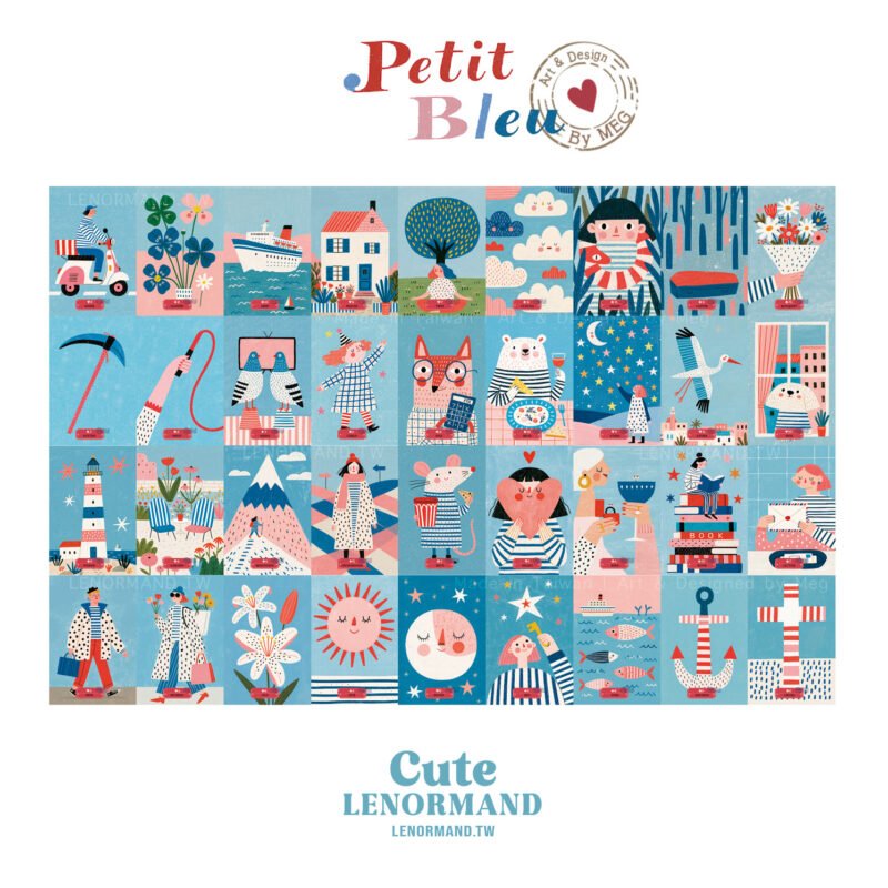 小藍雷諾曼 | Cute Lenormand Petit Bleu