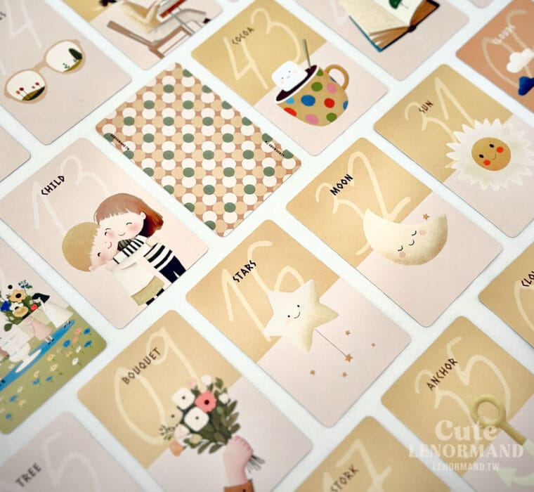 Cute Lenormand Choco|54 張可可雷諾曼占卜擴充卡