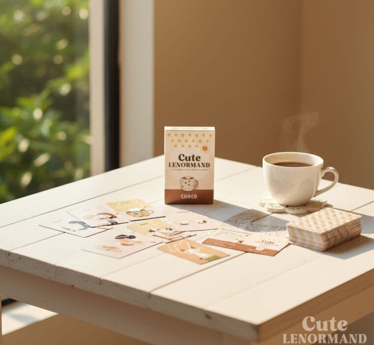 Cute Lenormand Choco|54 張可可雷諾曼占卜擴充卡