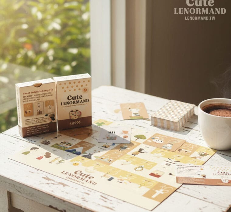 Cute Lenormand Choco|54 張可可雷諾曼占卜擴充卡