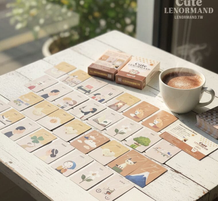 Cute Lenormand Choco|54 張可可雷諾曼占卜擴充卡
