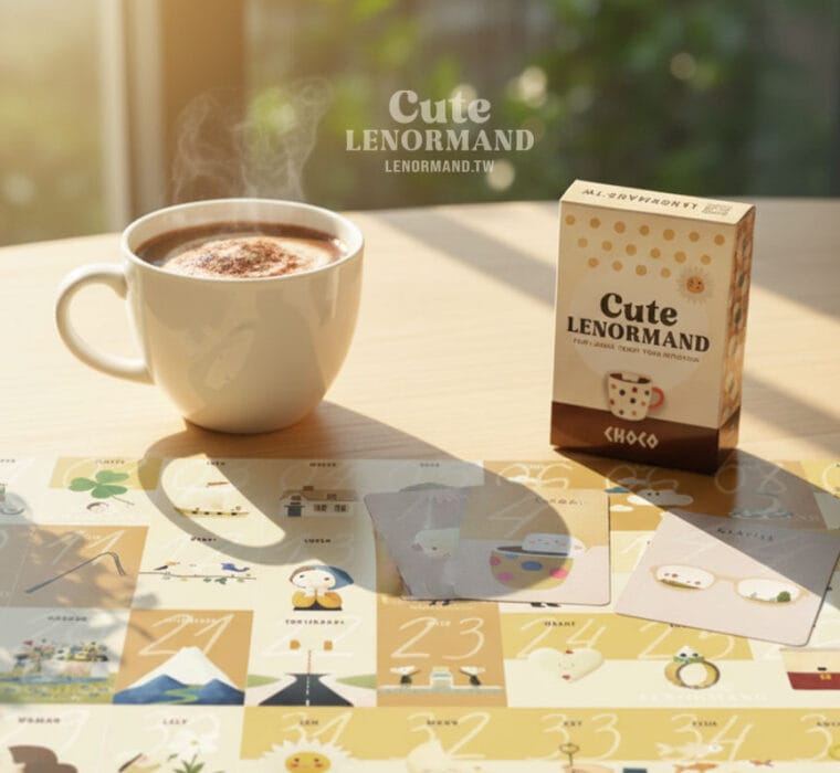 Cute Lenormand Choco|54 張可可雷諾曼占卜擴充卡