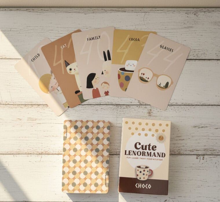 Cute Lenormand Choco|54 張可可雷諾曼占卜擴充卡