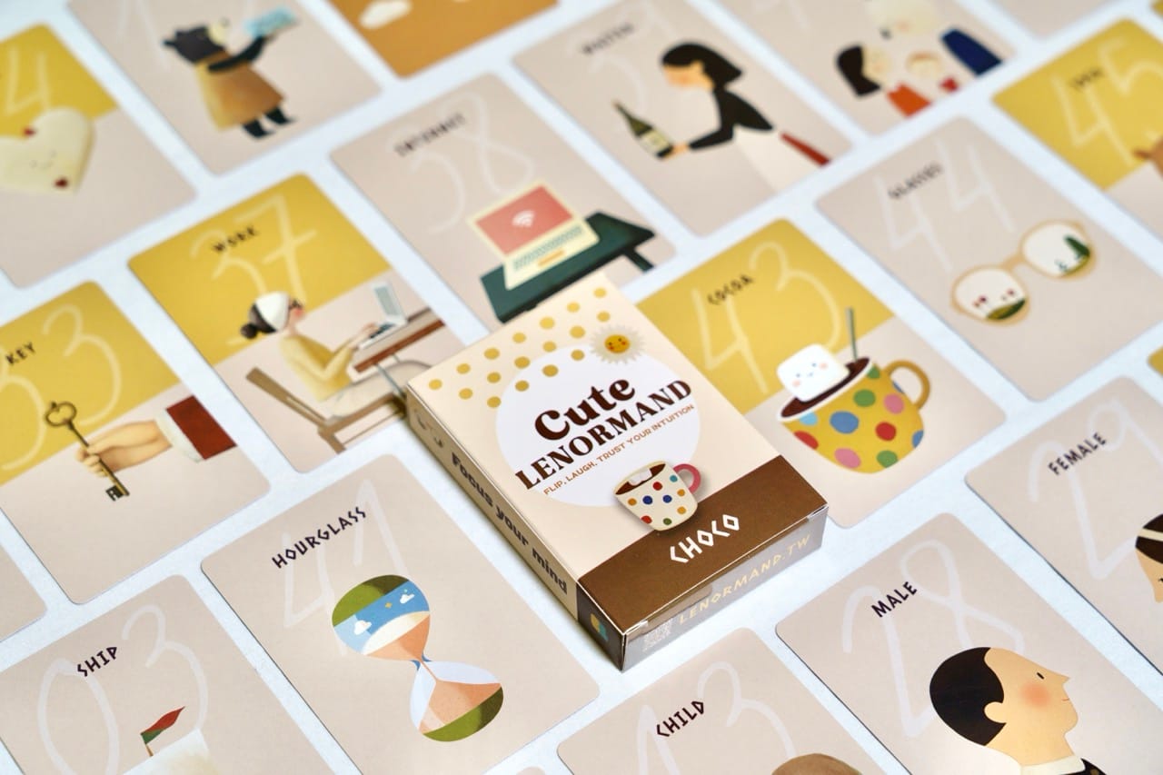 Cute Lenormand Choco|54 張可可雷諾曼占卜擴充卡