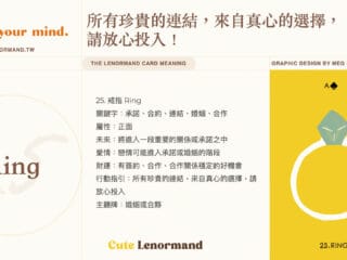 25 戒指 Ring | 雷諾曼牌義