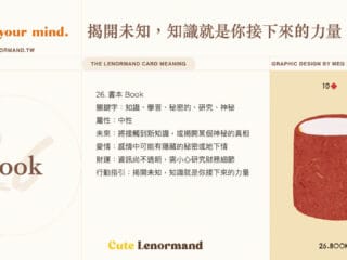 26 書本 Book | 雷諾曼牌義