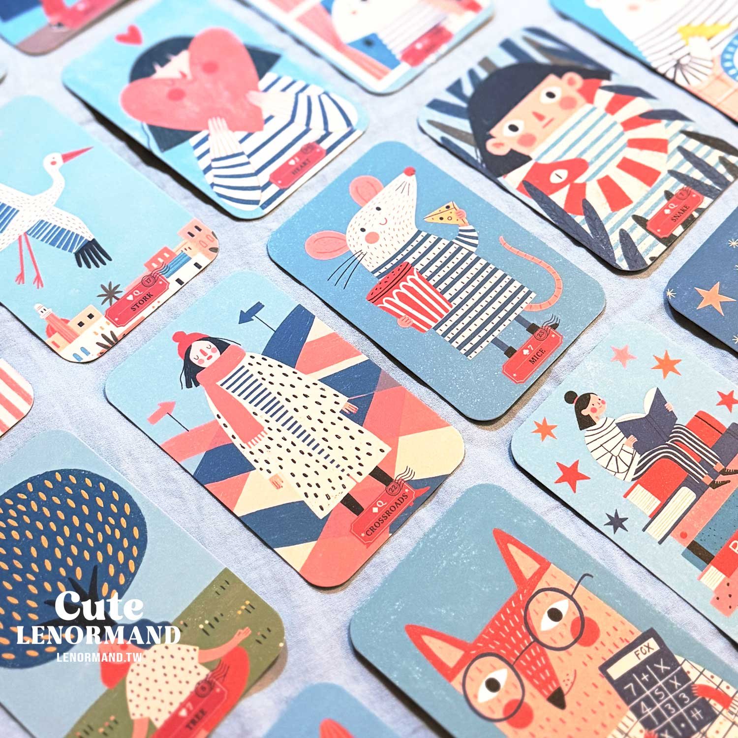 小藍雷諾曼 | Cute Lenormand Petit Bleu